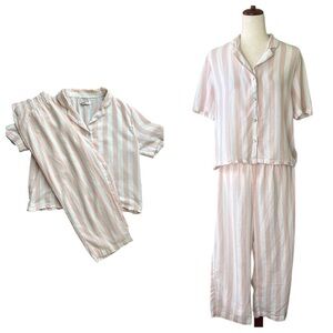 Sincerely Jules Pink & White 2 pc Pajama Set